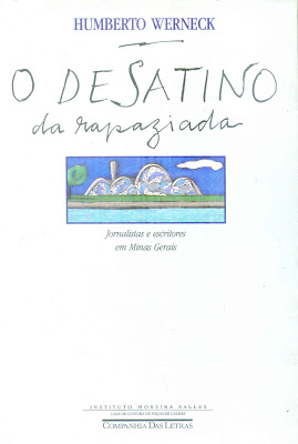 Capa do livro O desatino da rapaziada. É uma capa cinza, com uma ilustração pequena da igreja da Pampulha. 